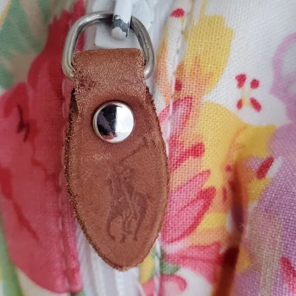 RARE Vintage Ralph Lauren “Melissa on White” Floral Cotton Tote!  XL - Picture 6 of 16